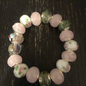 Pink and green women’s bracelet